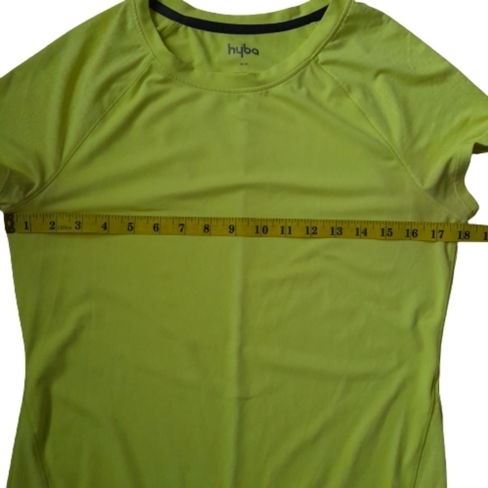 HYBA Top Activewear Running Womens Medium Yellow Neon - Picture 4 of 8